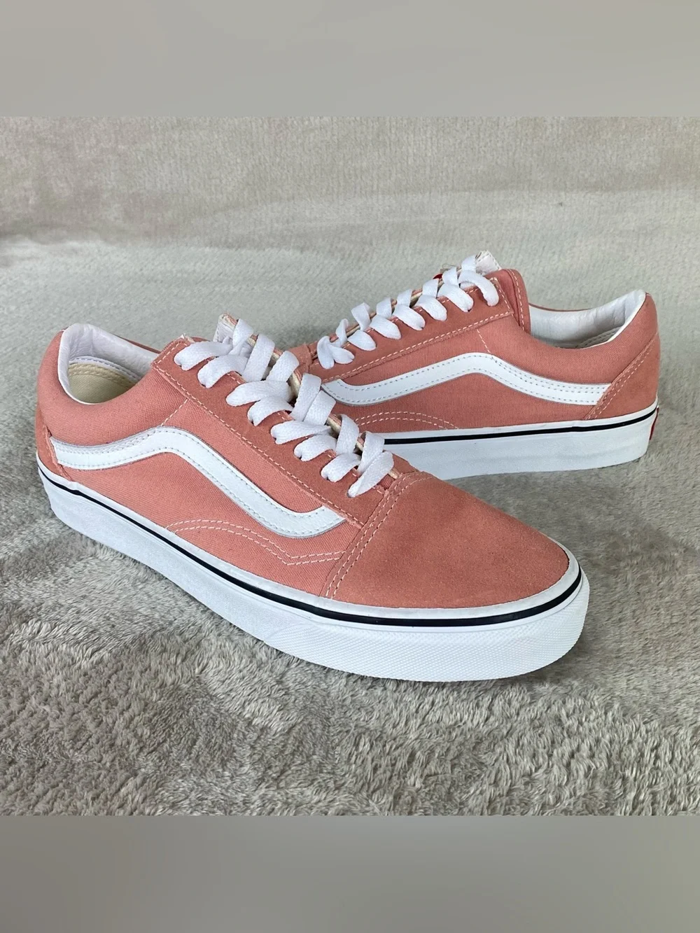 Vans Old Skool Shoes Sneakers Men 7 Women 8.5‎ Rose Pink Canvas NEW